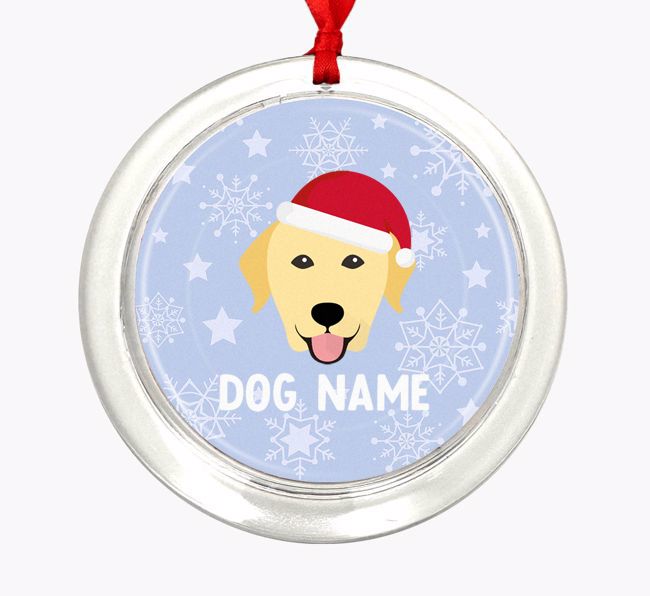 Snowflake: Personalized {breedFullName} Christmas Decoration